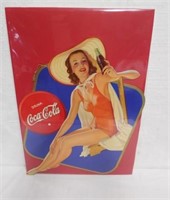 Coca Cola hanging cardboard display sign