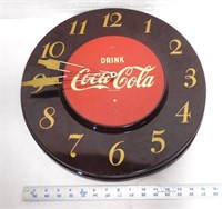 Metal Coca Cola clock - untested