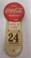 Tin Coca Cola partial 1978 calendar