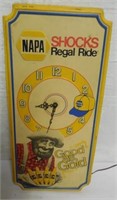 Napa Sign and Electric Clock  Plastic