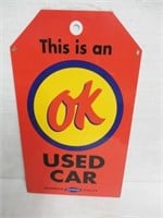 OK Used Car Painted Sign Contemporary