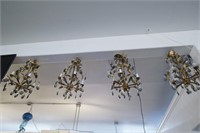 4 Light hanging chandeliers