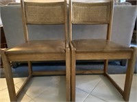 Lot Of 2 Cane Back Chairs