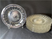 Lots Of 8 Heisey Crystal Glass Plates