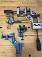 Lot of 4 Woodworking Clamps
