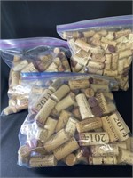 Lot Of 3 Large Bags Of Corks