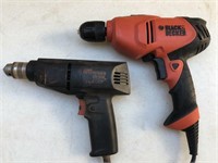 Lot Of 2 Electric Power Drills