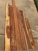Lot of 6 Red Cedar Planks