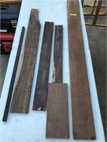 Lot of 6 Wenge Wood Planks