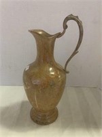 Large Metal Vase / Pitcher - Marble Design