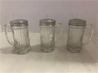 (3) Glass Shaker Mugs