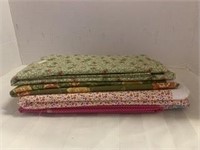 Stack of Fabric / Material - Floral Design