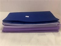 Stack of Fabric / Material - Blue's & Purple's