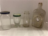(GROUP) Assorted "Older" Glass Jars