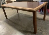 Long Wooden Table - Light Colored Edge