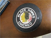 Chicago Black hawks puck