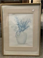 Framed Wall Art - Flowers in Vase Design