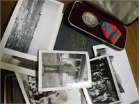 WWII service medal ^ RCAF folder & photos