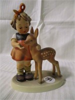 Hummel figurine-Girl w/ fawn