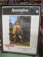 2012 Remington framed calendar
