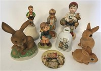 9 Pieces Hummel & Other Figurines & Bells