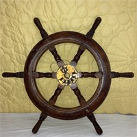 Ship Steering Wheel Vintage 26"