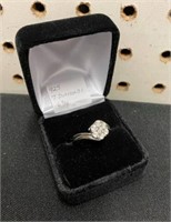 925 STERLING 7 DIAMONDS RING