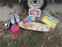 skates,skateboard,doll & items