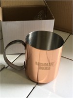 6 Copper Absolut Mule Mugs