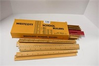 COLLECTION OF WESCOTT SCHOOL RULERS
