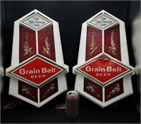 Beer Lights - Grain Belt Pair - one has some