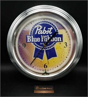 Pabst Blue Ribbon Neon Clock - clock works