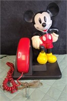 Vintage Push Button Mickey Mouse Phone