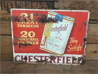 Original Chesterfield Tin Sign