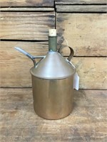Copper Oil/Greaser Can with Spout