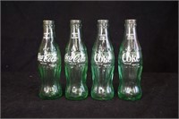 Set of 4 Coke Bottles