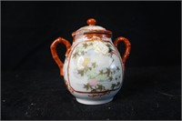 Oriental Style Jar with Lid