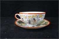 Oriental Style Cup and Saucer