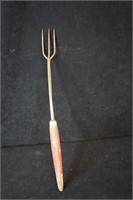 Red Handled Three Prong Fork