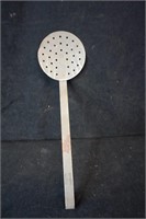Vintage Metal Slotted Spoon for Fried Foods
