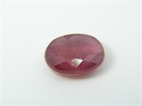 Certified 5.44Ct  Oval Cut  Natural  Ruby