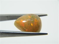 Certified 4.45Ct  Cabochon Natural  Fire Opal