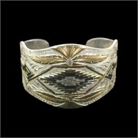 Montana Silversmiths tricolor sterling silver cuff