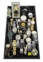 Lot, men's and women's watches and pocket watch
