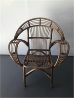 Mid Century Rattan Arm Chair