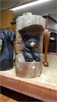 Wood carved Bear Figure