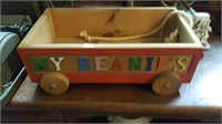 Wood Beany Babies Wagon