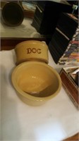 Stoneware Dog Bowl & Pottery Bowl