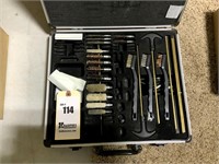 Gun Cleaning Kit in Case, Mostly Complete