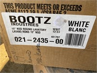 Bootz 19'' round lavatory, white